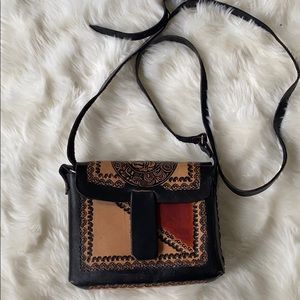 Real leather Mexican shoulder bag/cross body